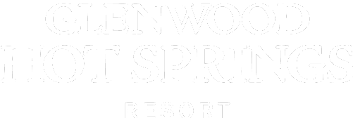 Glenwood Hot Springs Resort Logo White Text